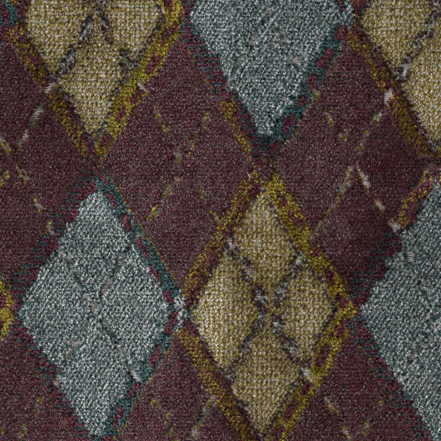 Oblique Argyle - Aubergine Olive - 4131 - 05